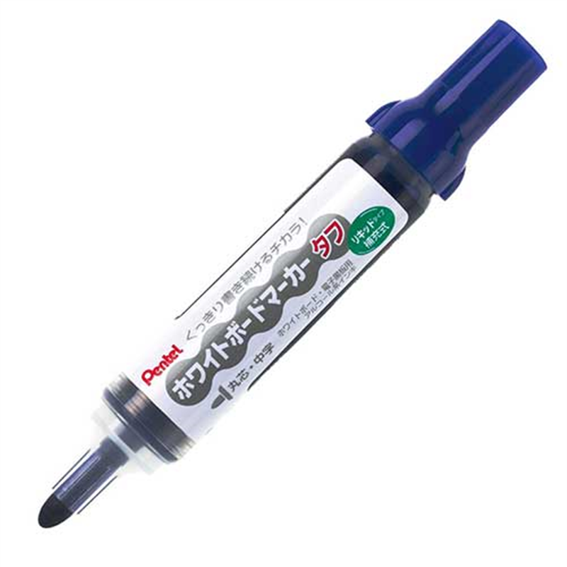 ぺんてる ボードマーカータフ MW50M-C 丸芯 中字 青 1個(ご注文単位1個)【直送品】