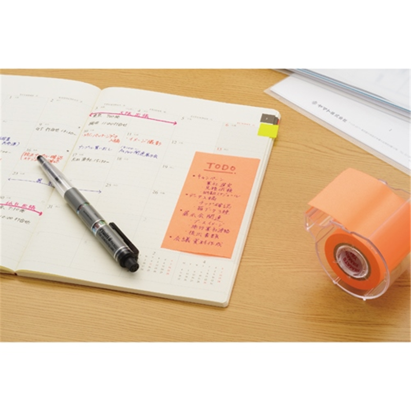 ヤマト メモックロール替テープ蛍光 WR-25H-OR  1個（ご注文単位1個）【直送品】
