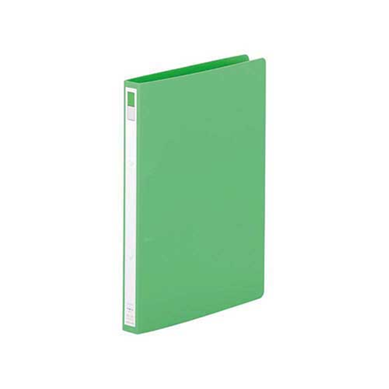 LIHITLAB リングファイル F-867-5 A4S 27mm 黄緑 1個(ご注文単位1個)【直送品】