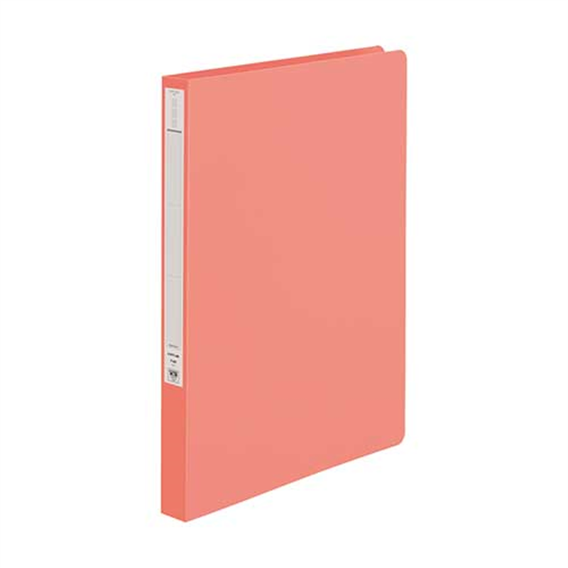LIHITLAB パンチレスファイルZ式 F-367-2 A4S 桃  1個（ご注文単位1個）【直送品】