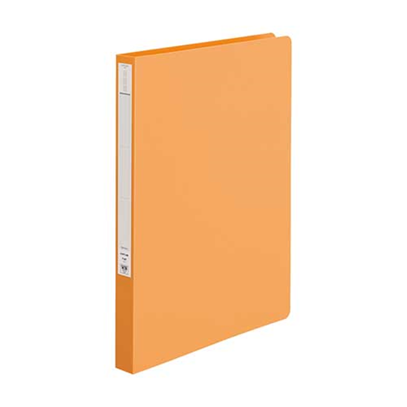 LIHITLAB パンチレスファイルZ式 F-367-3 A4S 橙  1個（ご注文単位1個）【直送品】