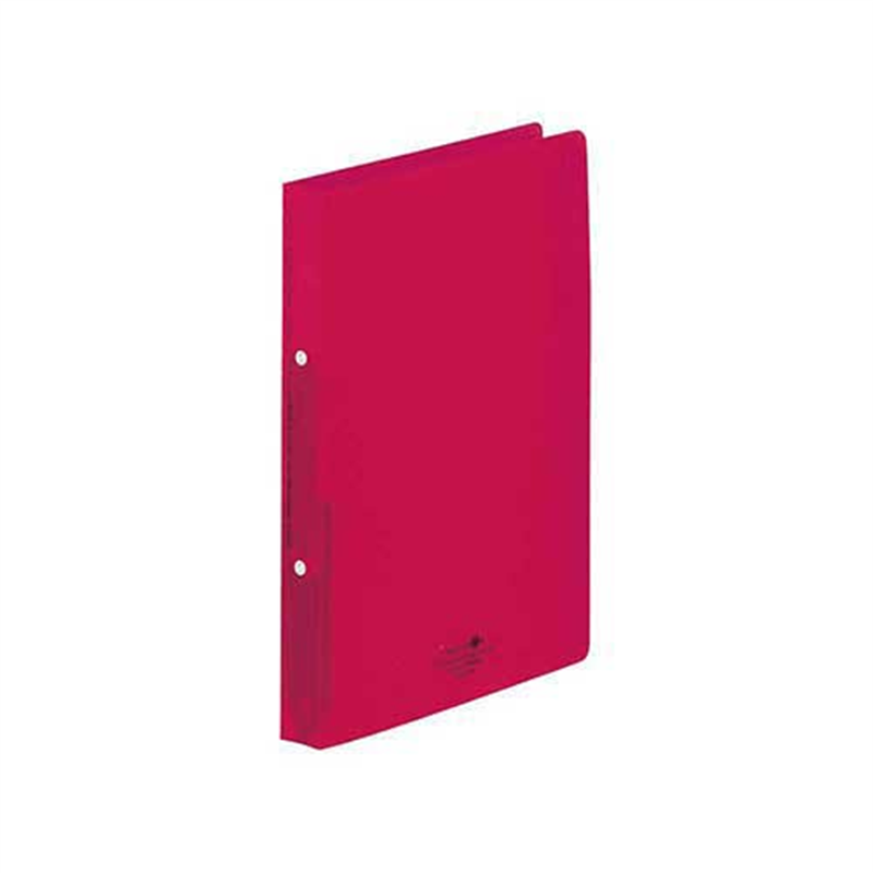 LIHITLAB ツイストリングファイルA4S F-5005-3 赤 1個(ご注文単位1個)【直送品】