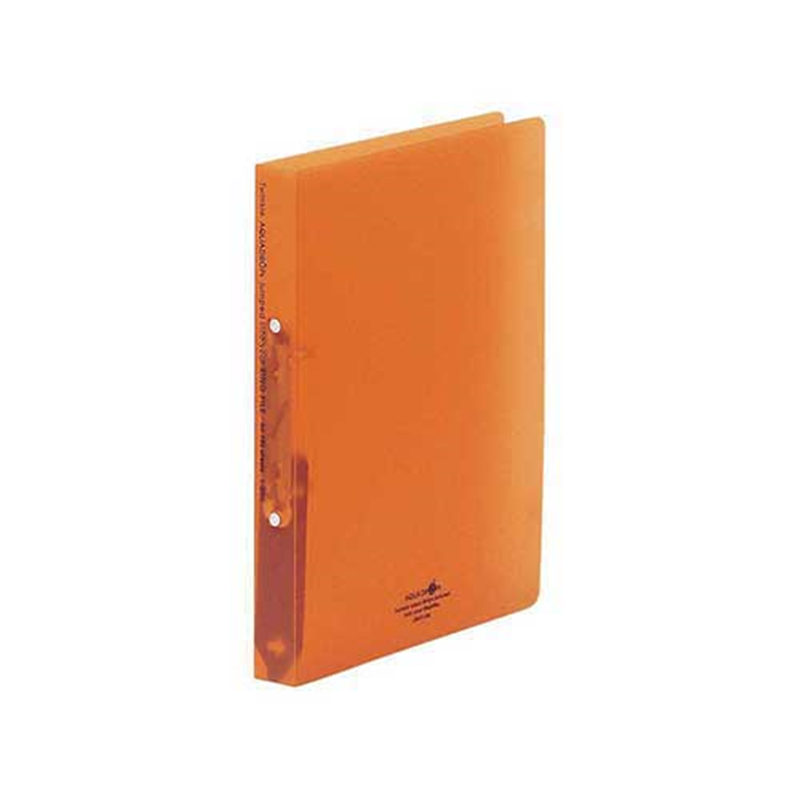 LIHITLAB ツイストリングファイルA4S F-5005-4 橙 1個(ご注文単位1個)【直送品】