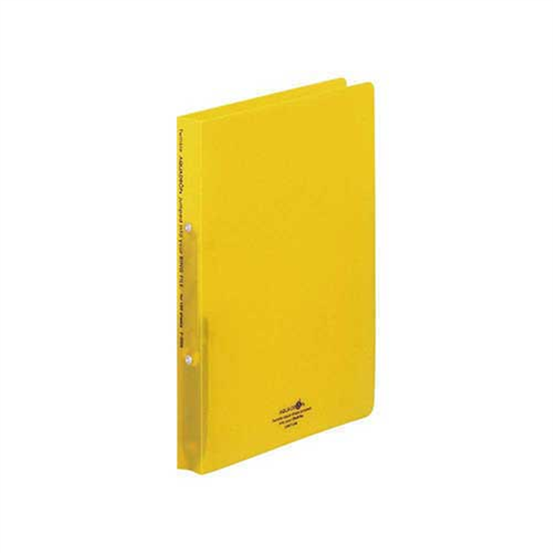 LIHITLAB ツイストリングファイルA4S F-5005-5 黄 1個(ご注文単位1個)【直送品】