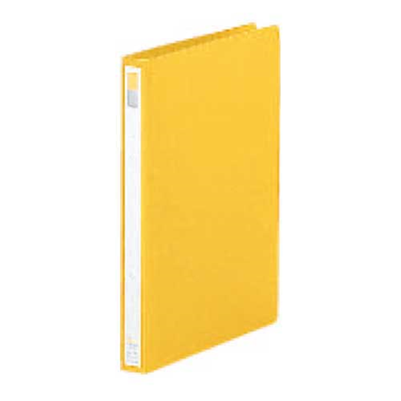 LIHITLAB リングファイル F-867U-5 A4S 27mm 黄  1個（ご注文単位1個）【直送品】