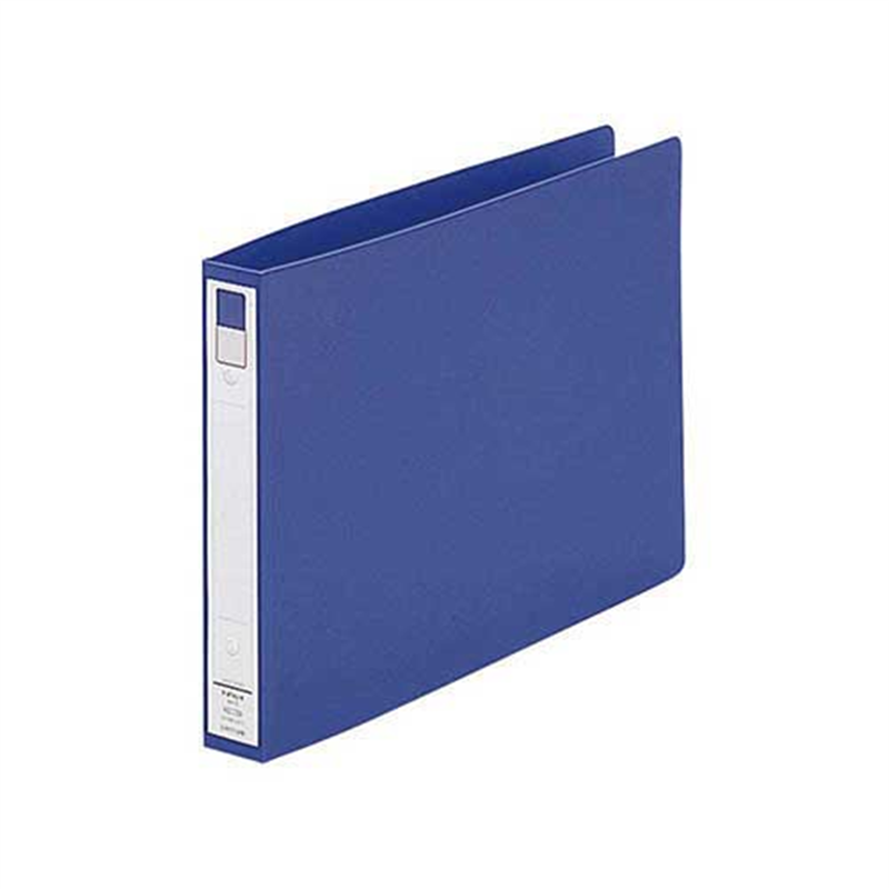 LIHITLAB リングファイル F-874U-8 A4E 36mm 青  1個（ご注文単位1個）【直送品】