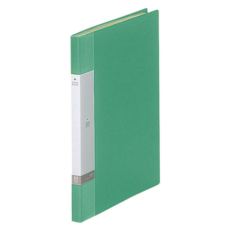 LIHITLAB クリヤーブック リクエスト20P G3201-7 緑 1個(ご注文単位1個)【直送品】