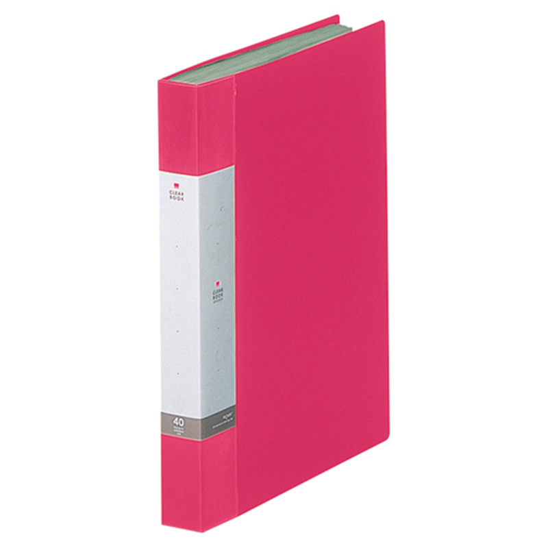 LIHITLAB クリヤーブック リクエスト40P G3202-3 赤 1個(ご注文単位1個)【直送品】