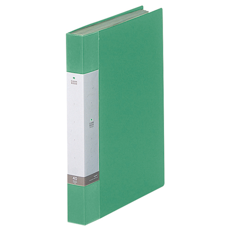 LIHITLAB クリヤーブック リクエスト40P G3202-7 緑 1個(ご注文単位1個)【直送品】