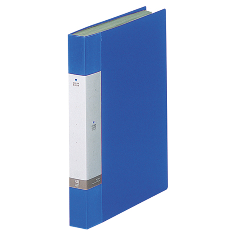 LIHITLAB クリヤーブック リクエスト40P G3202-8 青 1個(ご注文単位1個)【直送品】