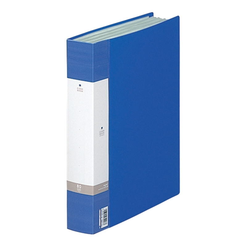 LIHITLAB クリヤーブック リクエスト80P G3204-8 青 1個(ご注文単位1個)【直送品】