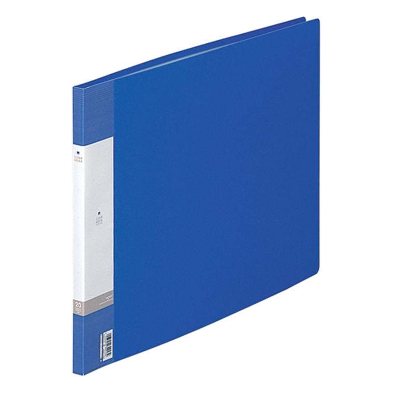 LIHITLAB クリヤーブック リクエスト G3223-8 A3E 青 1個(ご注文単位1個)【直送品】