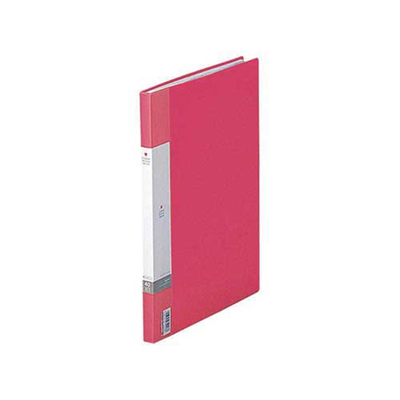LIHITLAB クリヤーブック G3401-3 A4/A3 40P 赤 1個(ご注文単位1個)【直送品】