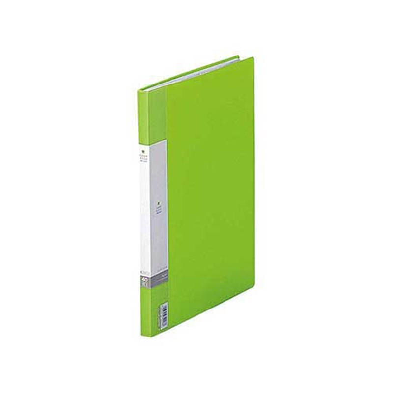 LIHITLAB クリヤーブック G3401-6 A4/A3 40P 黄緑 1個(ご注文単位1個)【直送品】