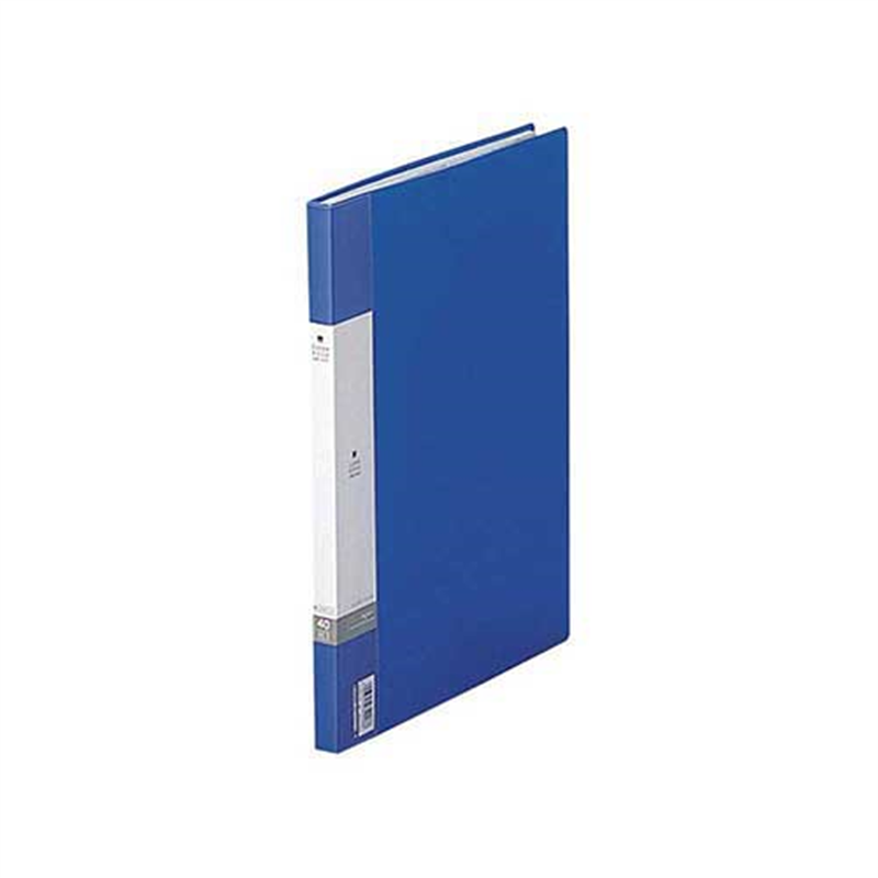 LIHITLAB クリヤーブック G3401-8 A4/A3 40P 青 1個(ご注文単位1個)【直送品】