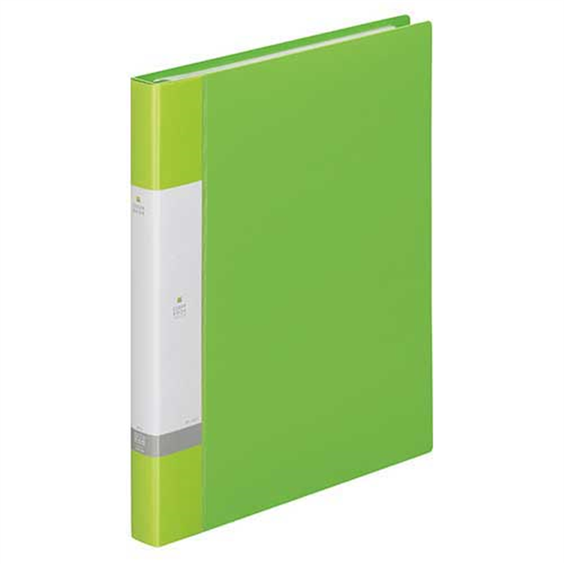 LIHITLAB クリヤーブック リクエストG3801-6 A4S黄緑 1個(ご注文単位1個)【直送品】