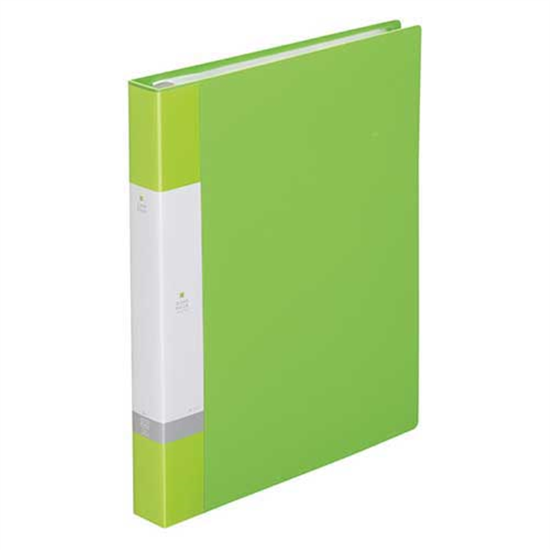 LIHITLAB クリヤーブック リクエストG3802-6 A4S黄緑 1個(ご注文単位1個)【直送品】