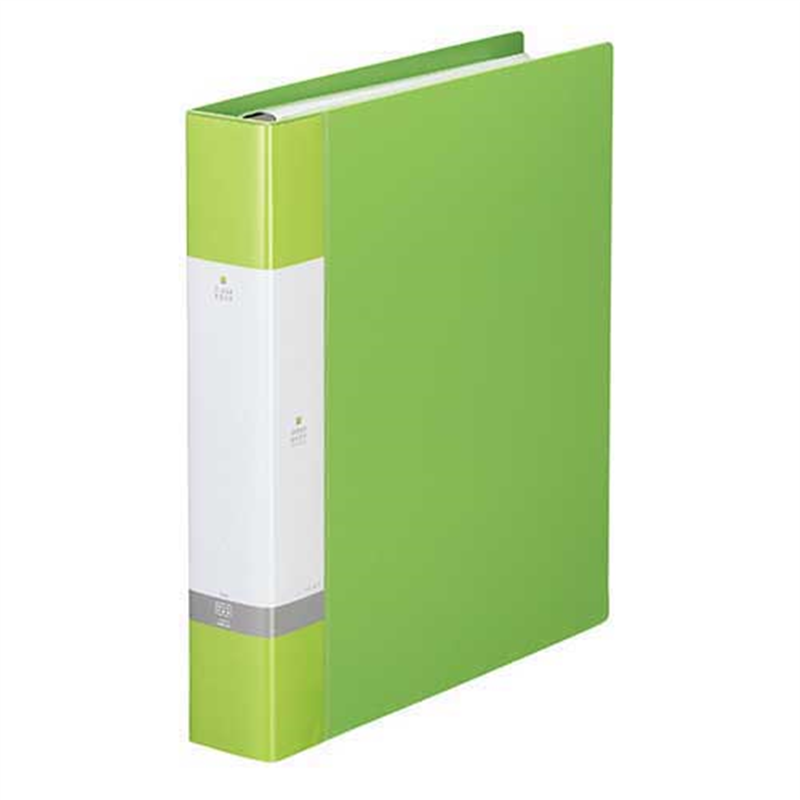 LIHITLAB クリヤーブック リクエストG3803-6 A4S黄緑 1個(ご注文単位1個)【直送品】