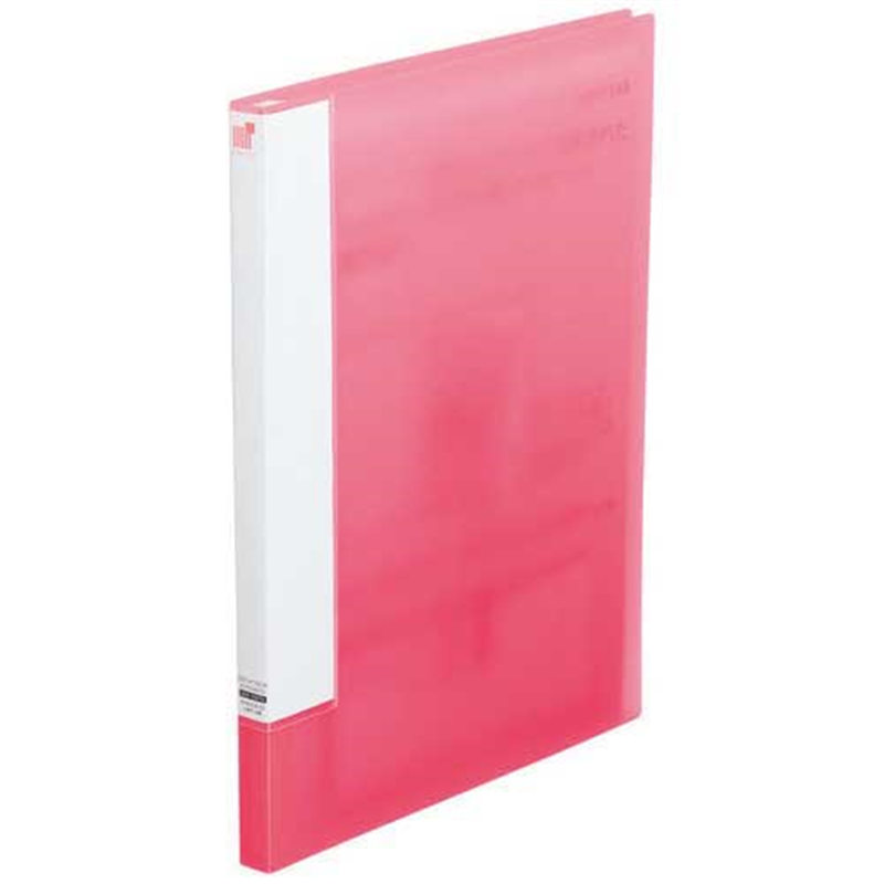 LIHITLAB クリヤーブックサイドベンツ20P桃N-6004-12 1個(ご注文単位1個)【直送品】