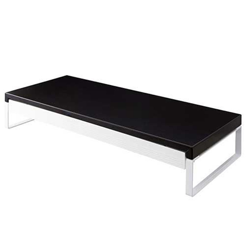 LIHITLAB 机上台590mm 引出し付 A-7338-24 黒  1個（ご注文単位1個）【直送品】