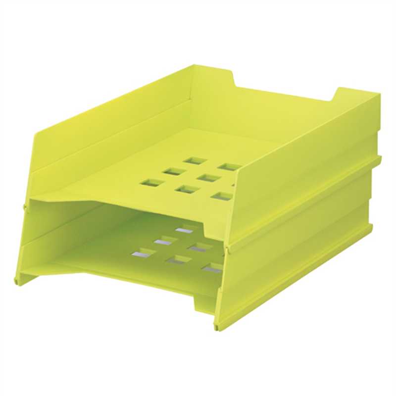 LIHITLAB マルチレタートレー A-7300-6 黄緑 1個(ご注文単位1個)【直送品】