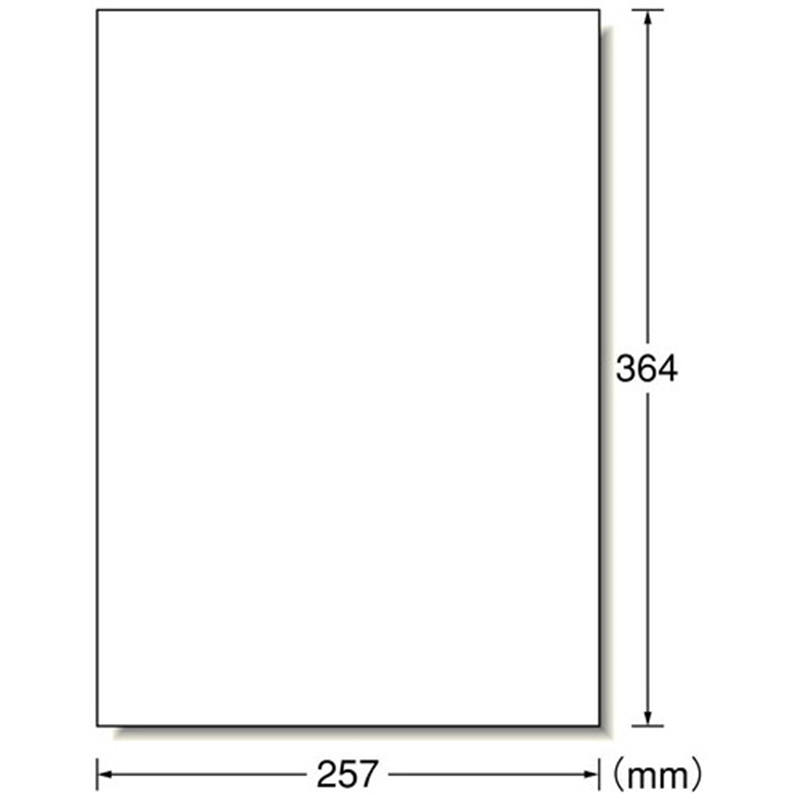 エーワン レーザーラベル 28432 B4 1面 100枚 1個(ご注文単位1個)【直送品】