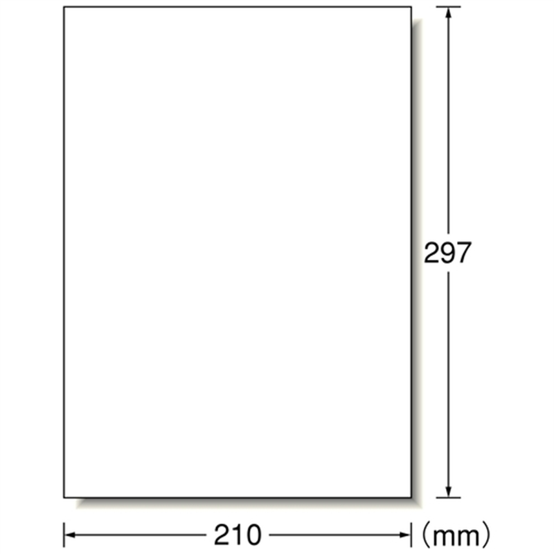 エーワン レーザープリンタラベル光沢1面 20枚 28783 1個(ご注文単位1個)【直送品】