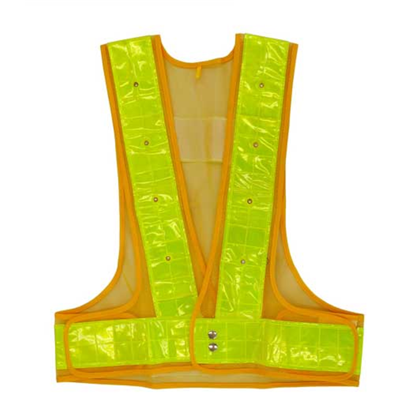キタムラ産業 フラッシャーベスト 黄メッシュ/黄反射 1個(ご注文単位1個)【直送品】