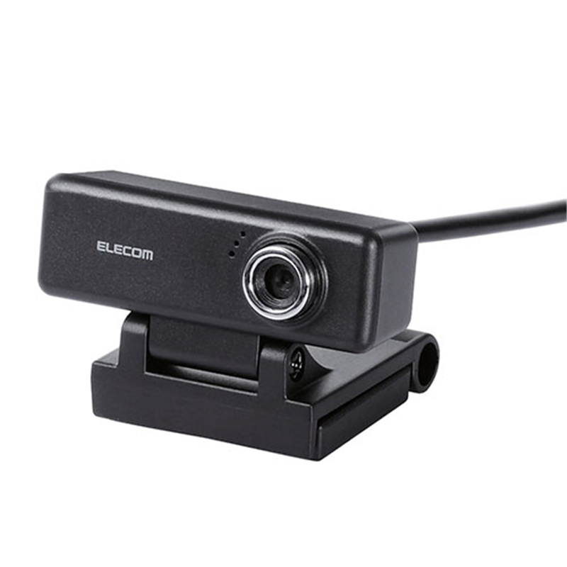エレコム WEBカメラ 200万画素 UCAM-C520FBBK  1個（ご注文単位1個）【直送品】