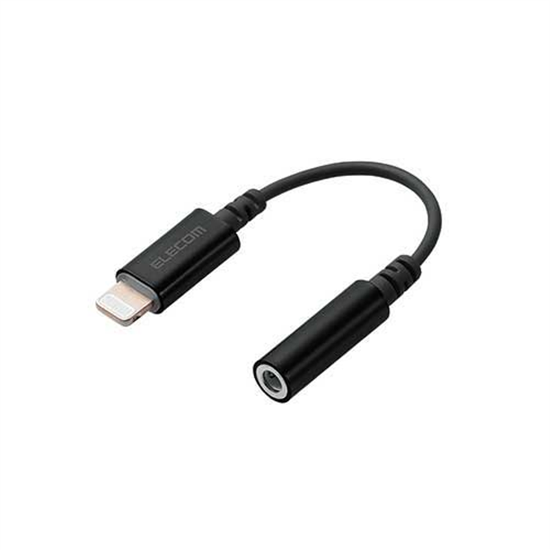 エレコム Lightning-4極変換ケーブルMPA-L35DS01BK  1個（ご注文単位1個）【直送品】