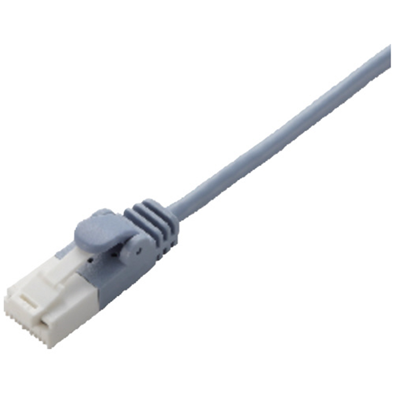 エレコム LANケーブルスリムCat6 2mLD-GPST/BU20 1個(ご注文単位1個)【直送品】