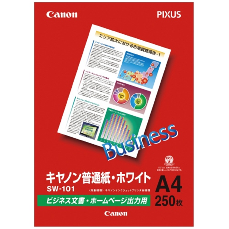 キヤノン 普通紙ホワイト SW-101A4 A4 250枚 1個(ご注文単位1個)【直送品】