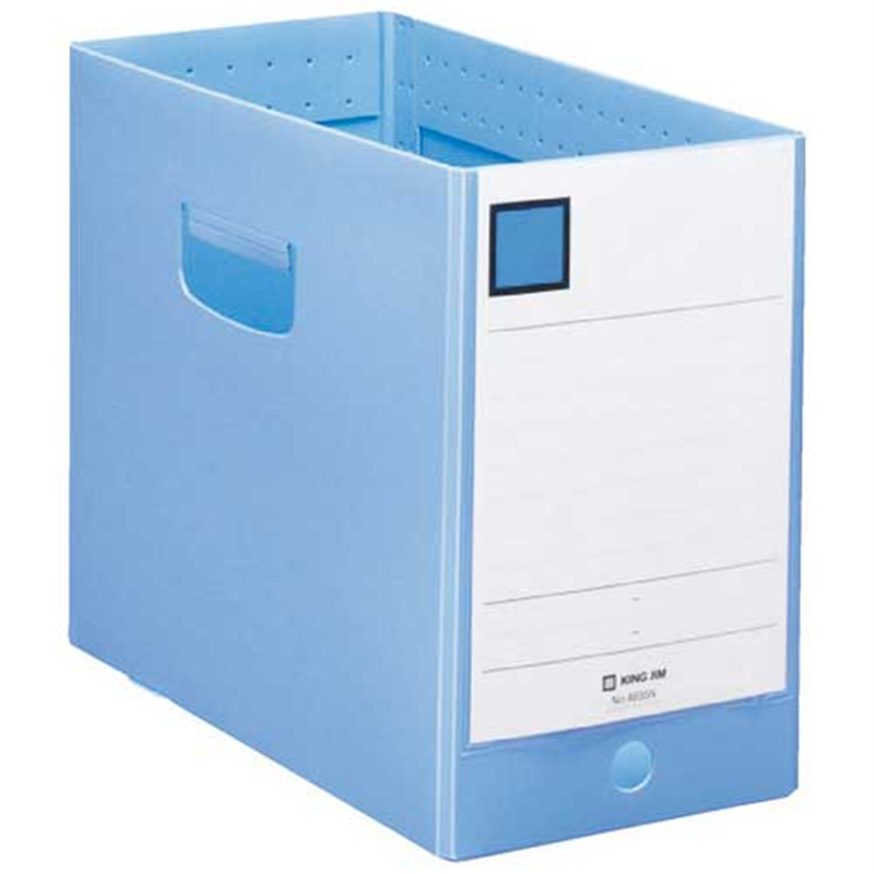 キングジム GボックスPP 4635N A4E 青  1個（ご注文単位1個）【直送品】
