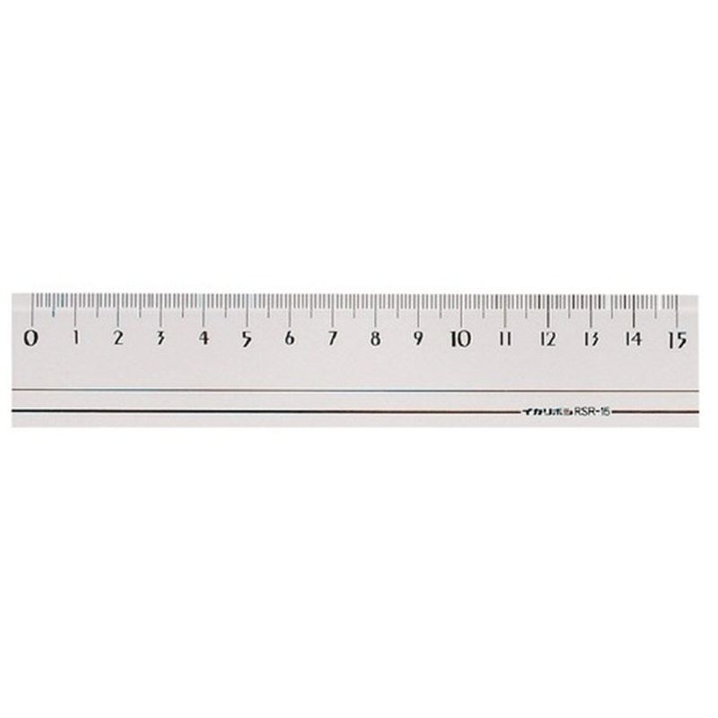 西敬 スモーク定規 RSR-15B 15cm 1個(ご注文単位1個)【直送品】