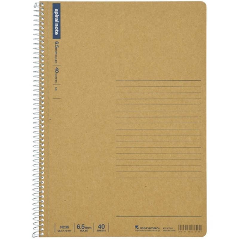 マルマン △スパイラルノート40枚 6.5mm N236 1個(ご注文単位1個)【直送品】