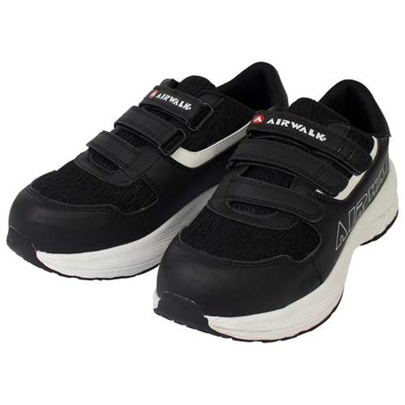 AIRWALK セーフティースニーカー ブラック 26.5cm 1個(ご注文単位1個)【直送品】