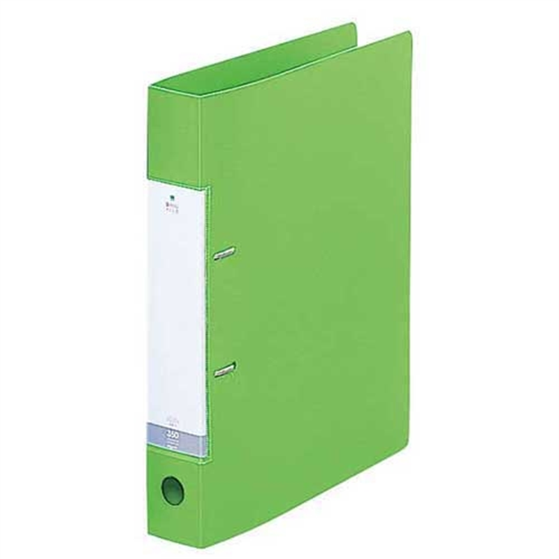 LIHIT LAB. D型リングファイルG2230 A4S 46mm黄緑10冊 1個（ご注文単位1個）【直送品】