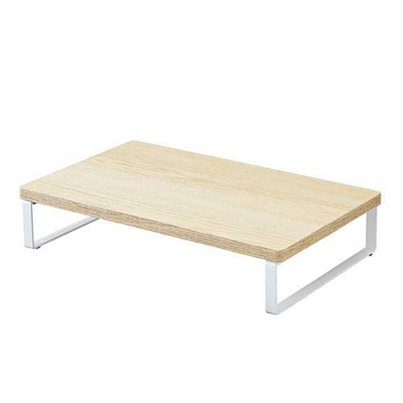 LIHIT LAB. MDF机上台 幅390mm A8003-35 ナチュラル 1個(ご注文単位1個)【直送品】