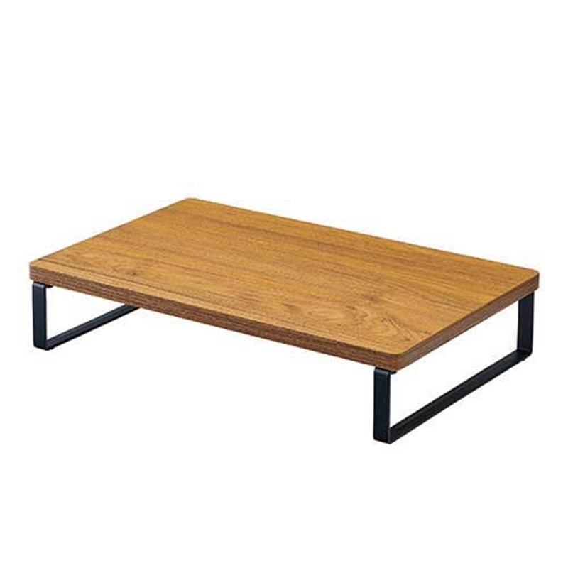 LIHIT LAB. MDF机上台 幅390mm A8003-9 ブラウン 1個(ご注文単位1個)【直送品】