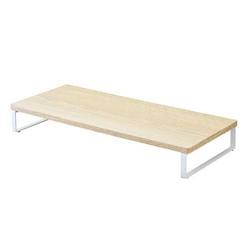 LIHIT LAB. MDF机上台 幅590mm A8001-35 ナチュラル 1個(ご注文単位1個)【直送品】