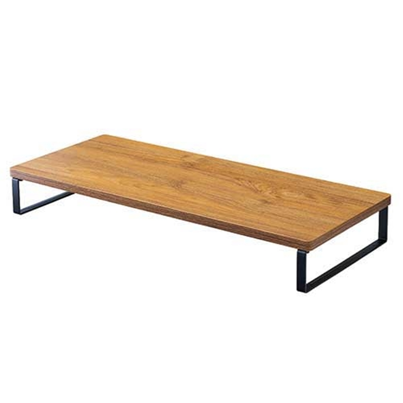 LIHIT LAB. MDF机上台 幅590mm A8001-9 ブラウン 1個(ご注文単位1個)【直送品】