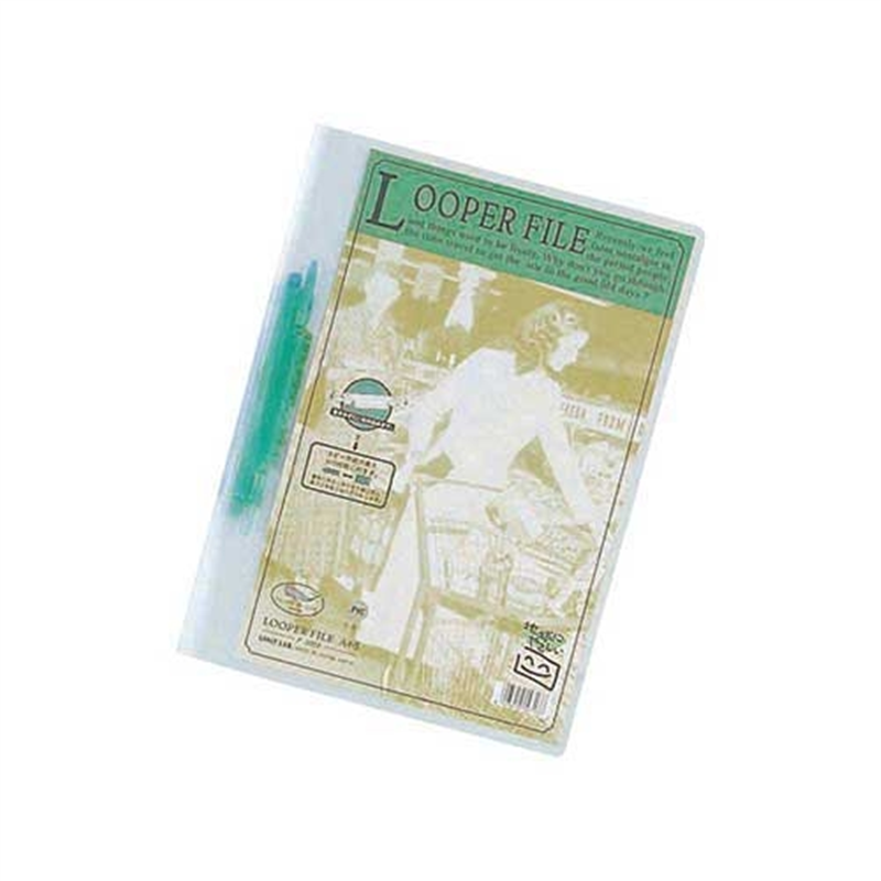 LIHIT LAB. ルーパーファイル F-3006 A4S 緑 1個(ご注文単位1個)【直送品】