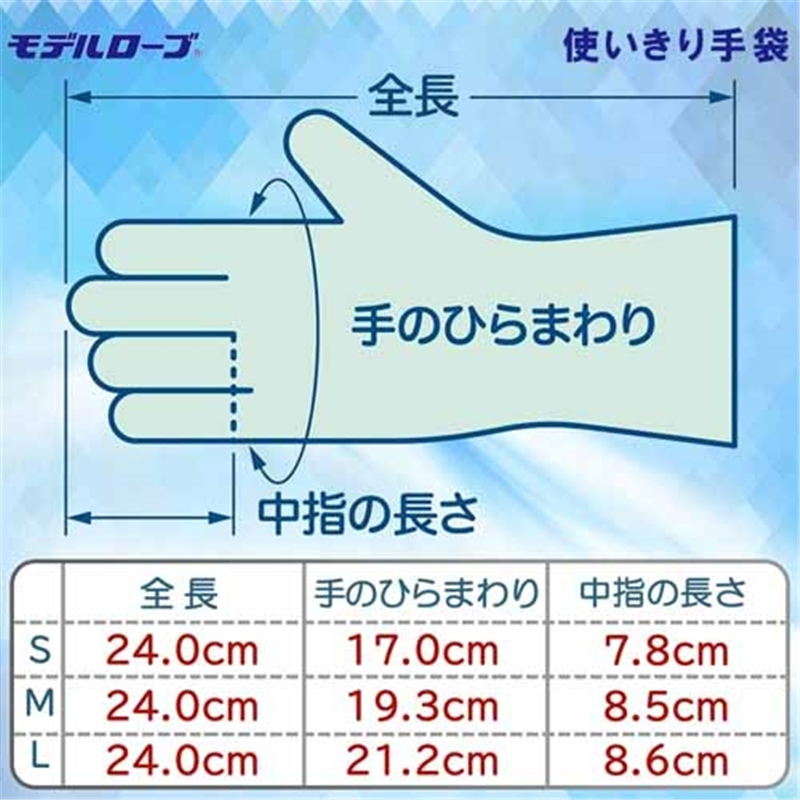 エステー ニトリル手袋粉つきNo.981ブルー M 100枚 1個（ご注文単位1個）【直送品】