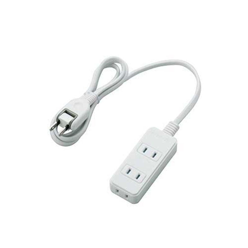 エレコム 電源タップ 3個口 1m T-ST02-22310WH 1個(ご注文単位1個)【直送品】