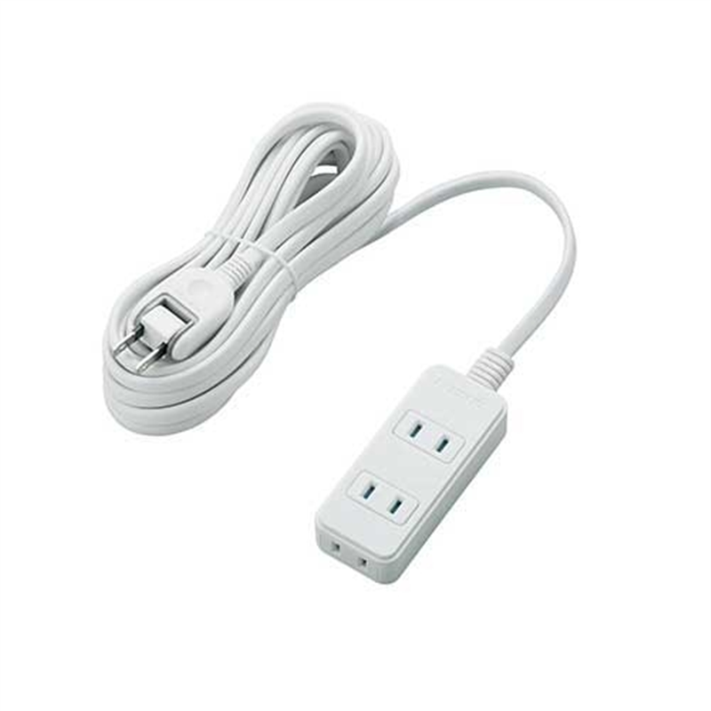 エレコム 電源タップ 3個口 5m T-ST02-22350WH 1個(ご注文単位1個)【直送品】