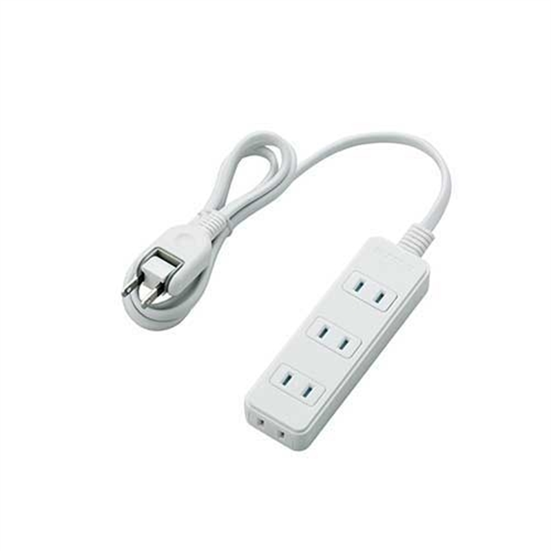 エレコム 電源タップ 4個口 1m T-ST02-22410WH 1個(ご注文単位1個)【直送品】