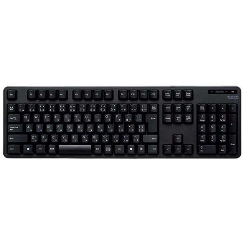 エレコム 無線キーボード フルサイズ黒 TK-FDM106TBK 1個(ご注文単位1個)【直送品】