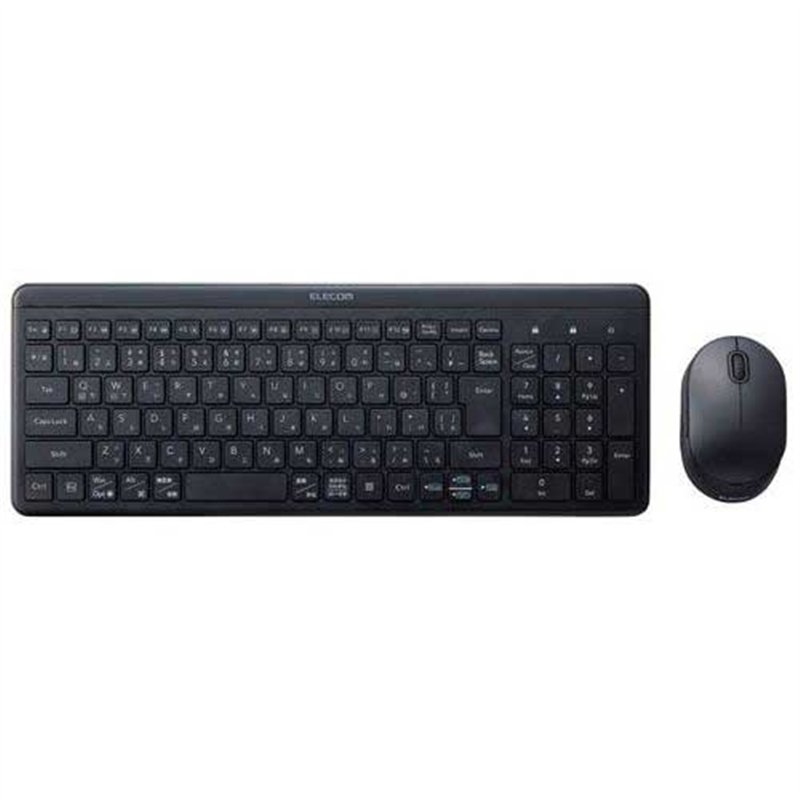 エレコム 無線静音コンパクトキーボード&マウス 1個(ご注文単位1個)【直送品】