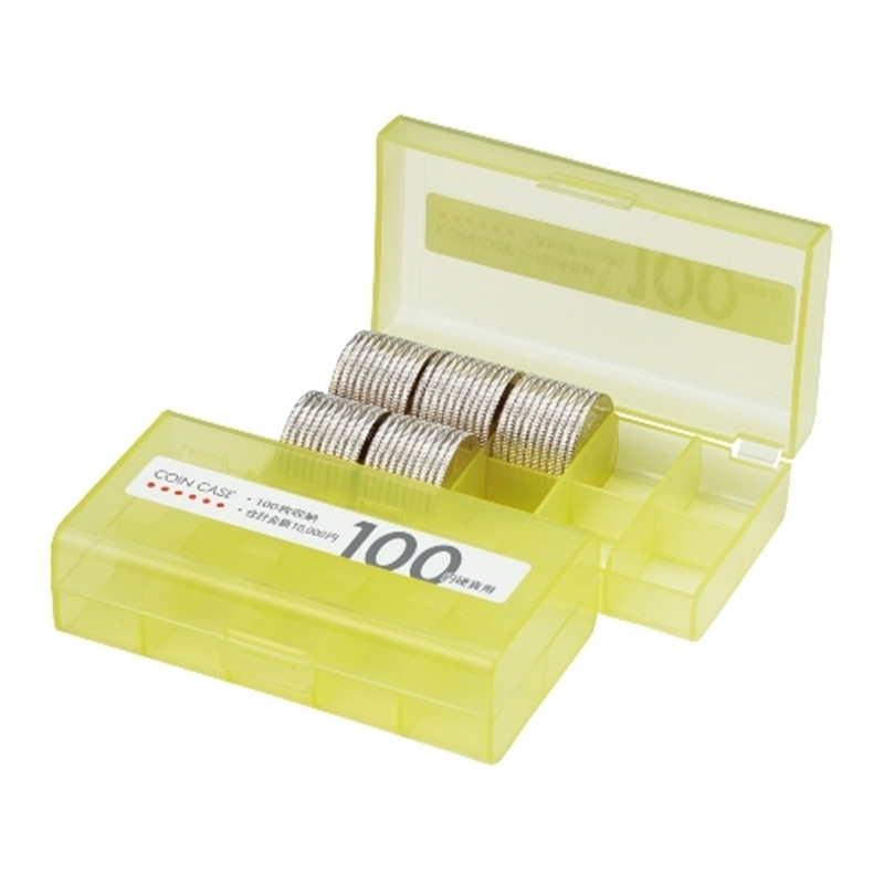 オープン工業 コインケース M-100W 100円用 収納100枚 1個（ご注文単位1個）【直送品】