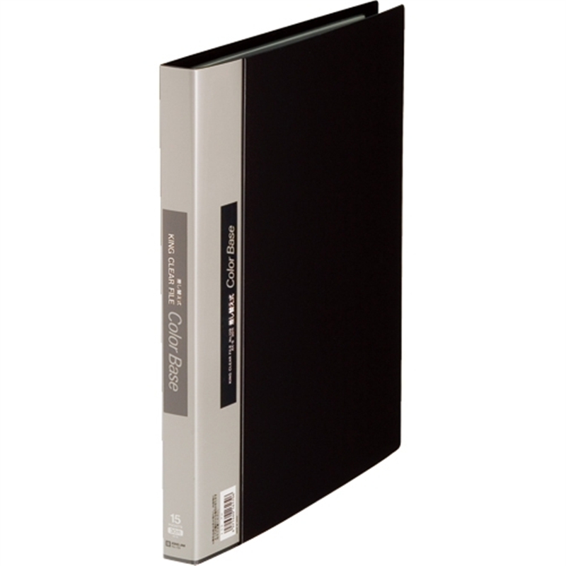 キングジム クリアーファイル 139 A4S 黒 1個(ご注文単位1個)【直送品】